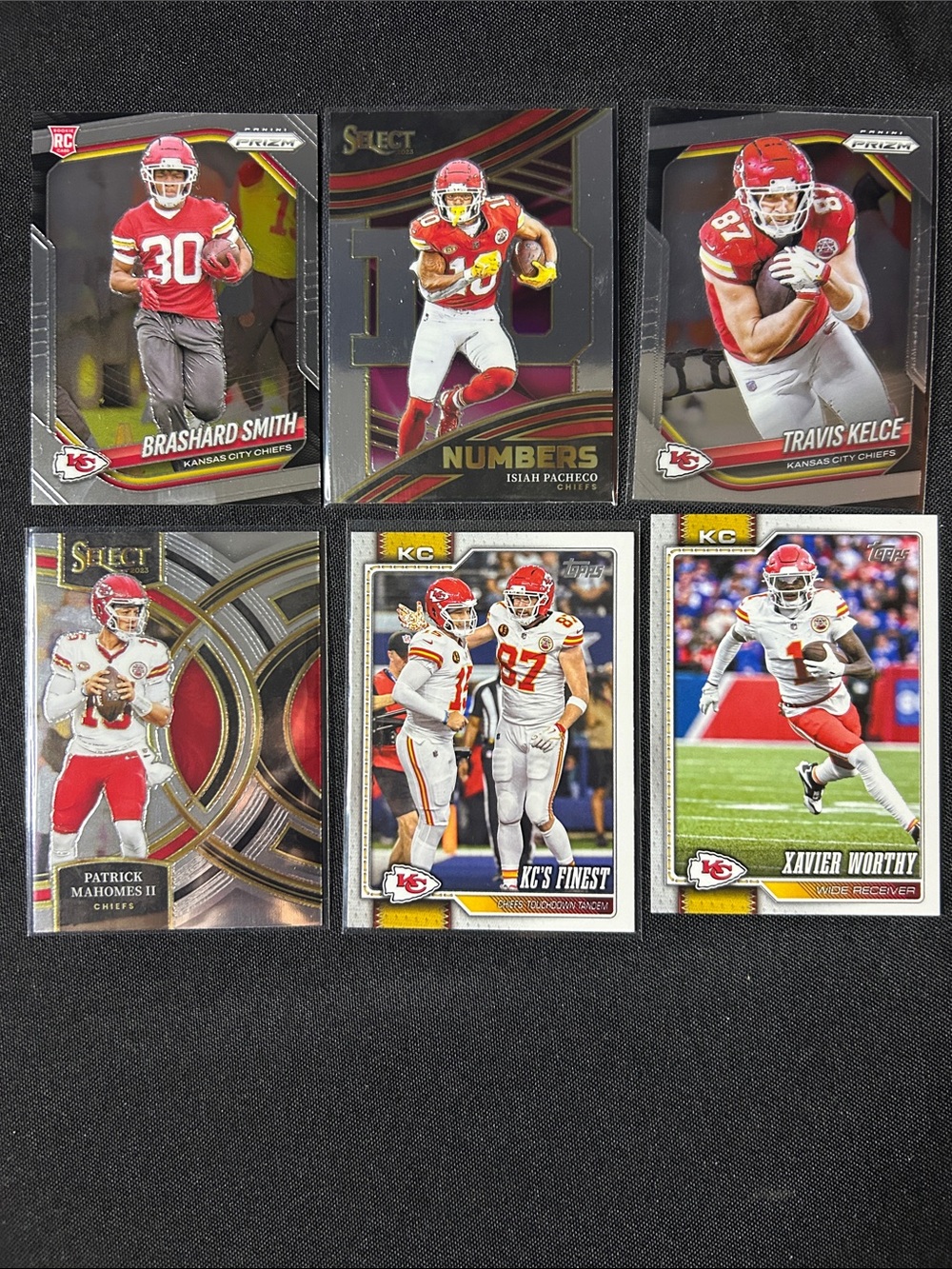 Kansas City Chiefs Trading Card Lot - Red Design Football Cards